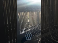 سرعة آلة صندوق غابيون مع نظام التحكم في المحرك الخادم وسرعة الإنتاج 30 فتحة / دقيقة