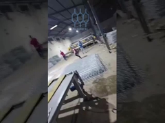 خط تجميع غابيون: سحب الأسلاك ، النسيج ، وربط الحواف 8000 متر مربع يوميًا