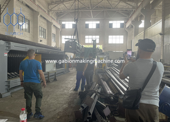 شراء خط إنتاج غابيون متين للغاية بحجم الشبكة 60 * 80mm-120 * 150mm و 7.5KW من الطاقة تصنيع عبر الإنترنت