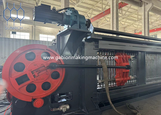 شراء السلك المغلفة الشبكة الستة زاوية ملفوفة بالبيفيكس غابيون آلة 22-30kw طاقة المحرك تصنيع عبر الإنترنت