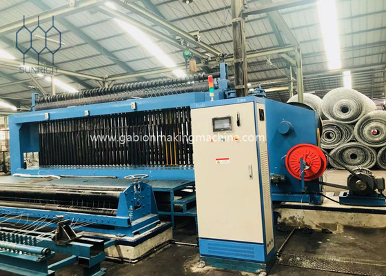 شراء 30 كيلوواط الثقيلة فرض غابيون مربع آلة للنسيج الأسلاك الحديدية الفولاذية 4.0mm تصنيع عبر الإنترنت