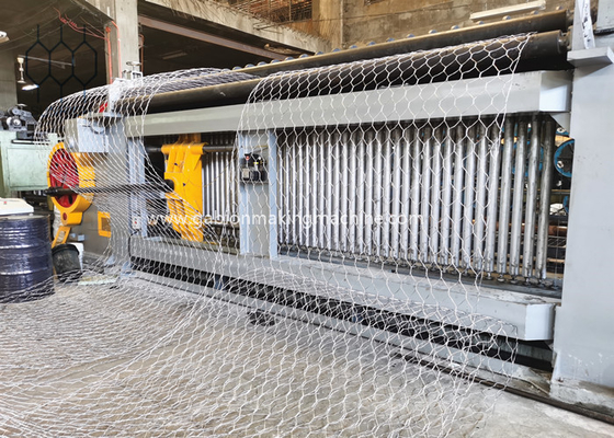 معطوفة بـ PVC تعديل الطول آلة شبكة غابيون مع سرعة الإنتاج 165-226m/H